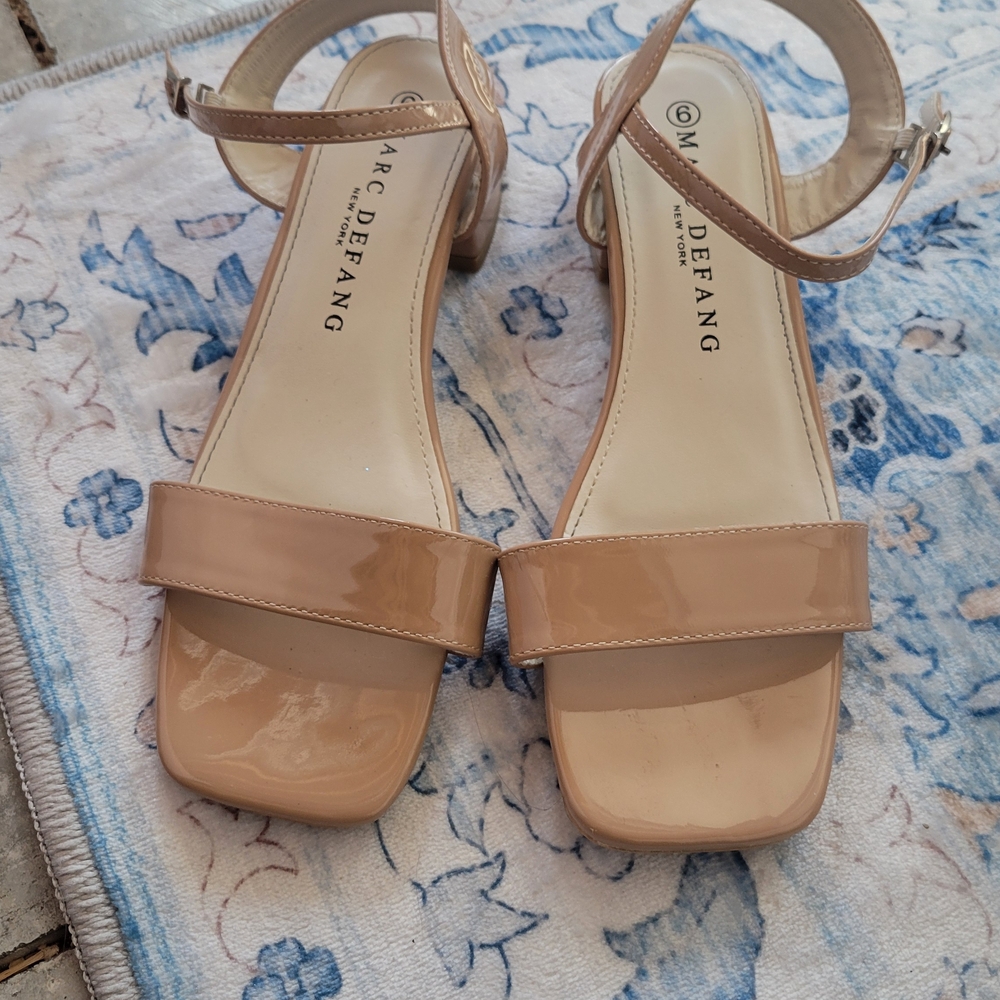 Marc Defang Women's Nude Patent Sandals